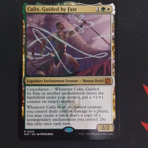 Calix, guided by Fate