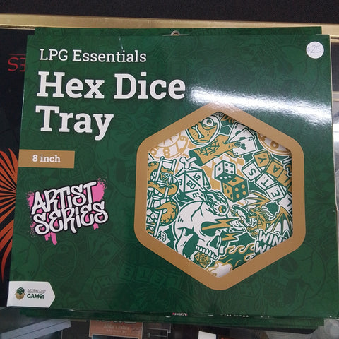 Let's Play Hex Dice Tray (Artist Series) 8 Inch