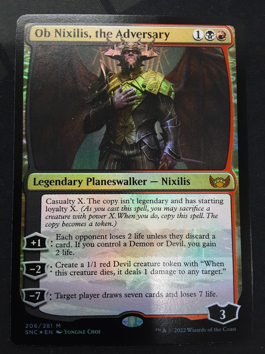 Ob Nixilis, the Adversary (foil, SNC) – Valkyrie Games NZ